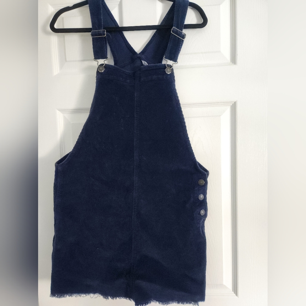 American Eagle Outfitters Navy Corduroy Overalls